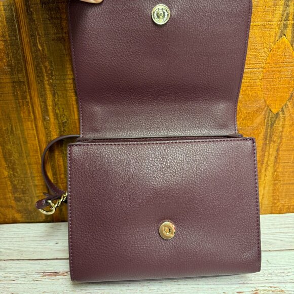 I.N.C. INTERNATIONAL CONCEPTS Sibbell Crossbody Bag – Red Plum - Picture 6 of 8